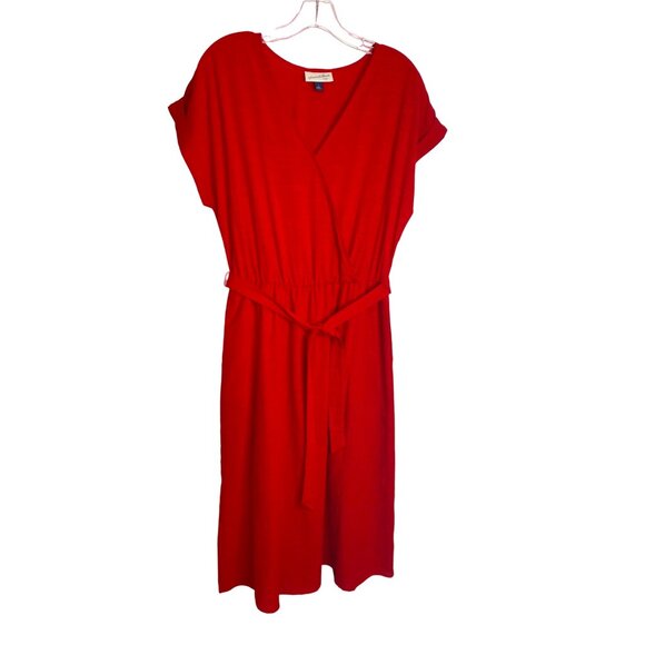 Universal Thread Dresses & Skirts - Universal Threads Womens Red Faux Wrap Bodice Dress Size S Sustainable Cottage
